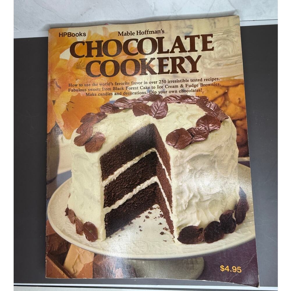 1978 Chocolate Cookery Softcover Book Autographed by Author Mable Hoffman